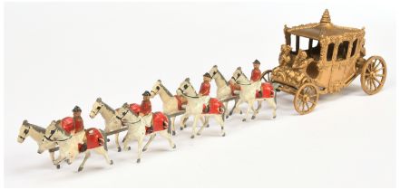 Matchbox Early Moko Lesney Toys large scale Coronation Coach with Queen figure