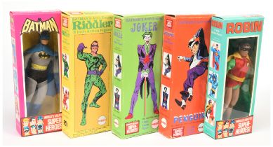 "Batman" 8 inch figures A Group To Include "Joker", "Batman" , "Robin", "The Riddler" and "pengui...