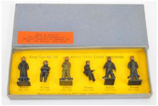 Dinky Toys Military Pre-War "Royal Tank Corps Personnel" Figure set To include 6 X pieces NCO, Of...