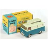 Corgi Toys  420 Ford Thames Airboune Caravan - Two-Tone Teal Blue and Pale green , silver trim, a...