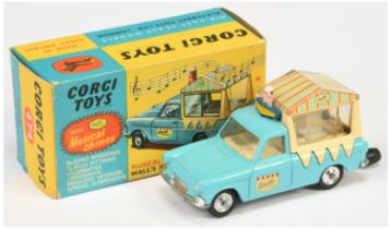 Corgi Toys 474 Ford Thames Ice Cream Van "Wall's"  - Light blue body with cream back and interior...