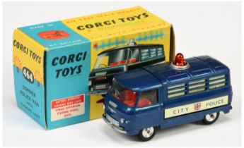 Corgi Toys 464 Commer "City Police"  Van - blue body, red interior, silver trim, spun hubs and deep