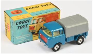 Corgi Toys 470 Forward Control Jeep FC-150 - Blue body and chassis, red grille, lemon interior, l...