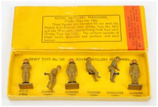 Dinky Toys Military Pre-War 160 "Royal Artillery Personnel" Figure set To include 6 X pieces ( 3 ...