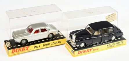 Dinky Toys A Pair (1) 152 Rolls Royce Phantom V - Navy Blue with harder to find Mi-Blue base (see...