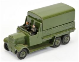 Dinky Toys Military 151B 6-Wheeled wagon - Gloss Green body including metal tilt, smooth hubs, to...