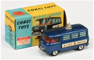 Corgi Toys 464 Commer "Rijks-Politie"  Van - RARE ISSUE -  blue body, red interior, silver trim, ...