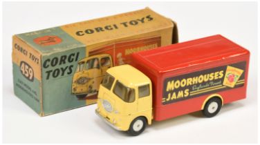 Corgi Toys 459 ERF Van "Moorhouses Jams" - Yellow cab and chassis, red back, silver trim, and  sp...
