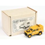 HartSmith HT83 AA Land Rover 110  Old Livery- 1:48th scale, yellow, white, roof bar mount light f...