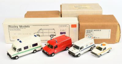 Roxley Models white metal/resin group (1) RX1 Ford Transit in white "RAC Rescue Service" livery (...