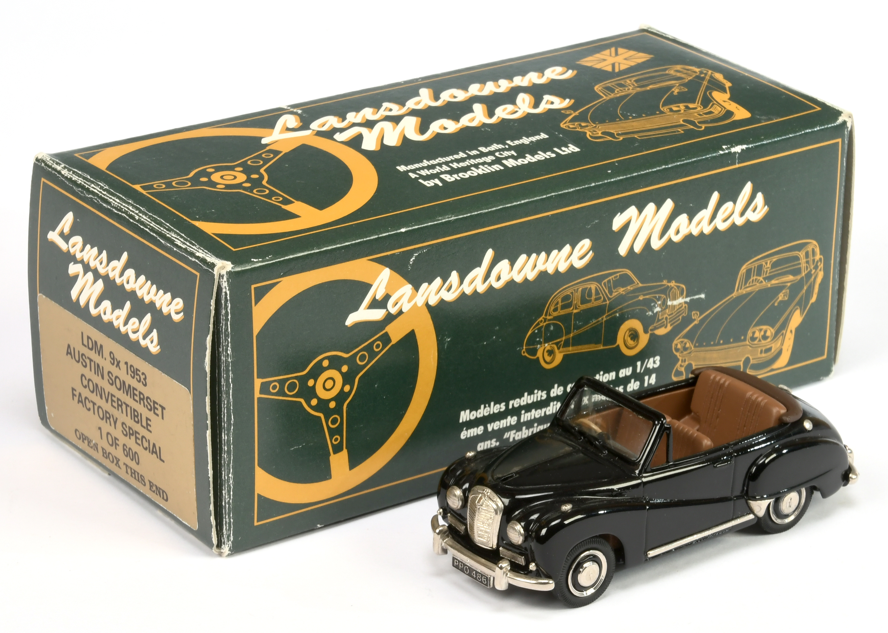 Lansdowne Models LDM9X 1953 Austin Somerset Convertible - factory special, one of 600 - black wit...