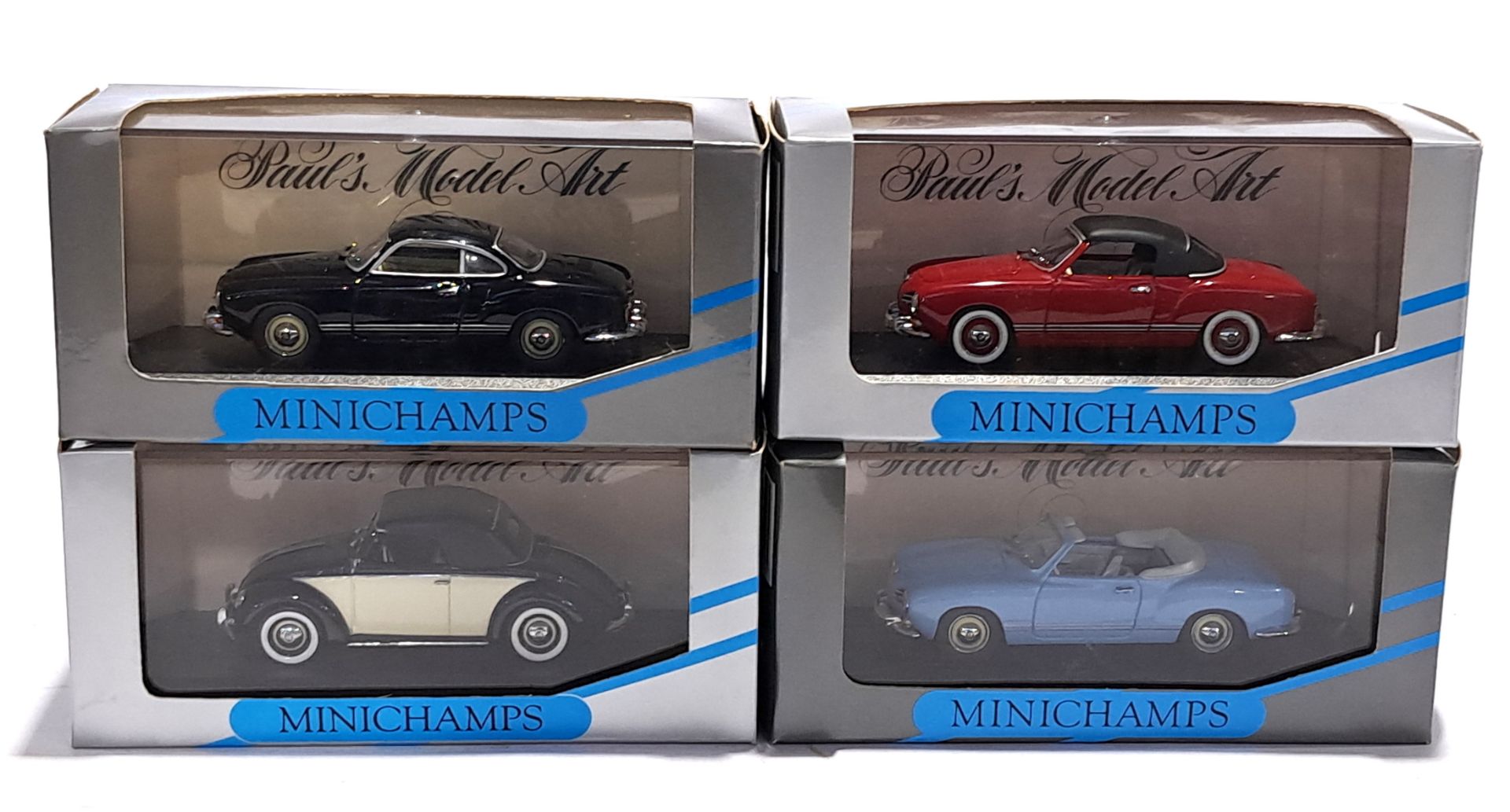Minichamps (Paul's Model Art), a boxed VW/Karmann group - Image 2 of 2