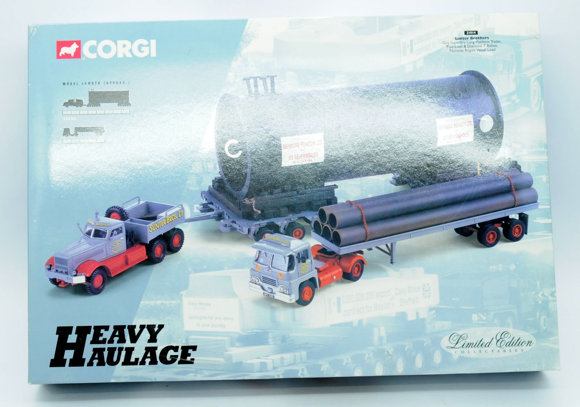 Corgi Heavy Haulage 31014 "Sunter Brothers" Guy & Diamond T Set - Image 2 of 2