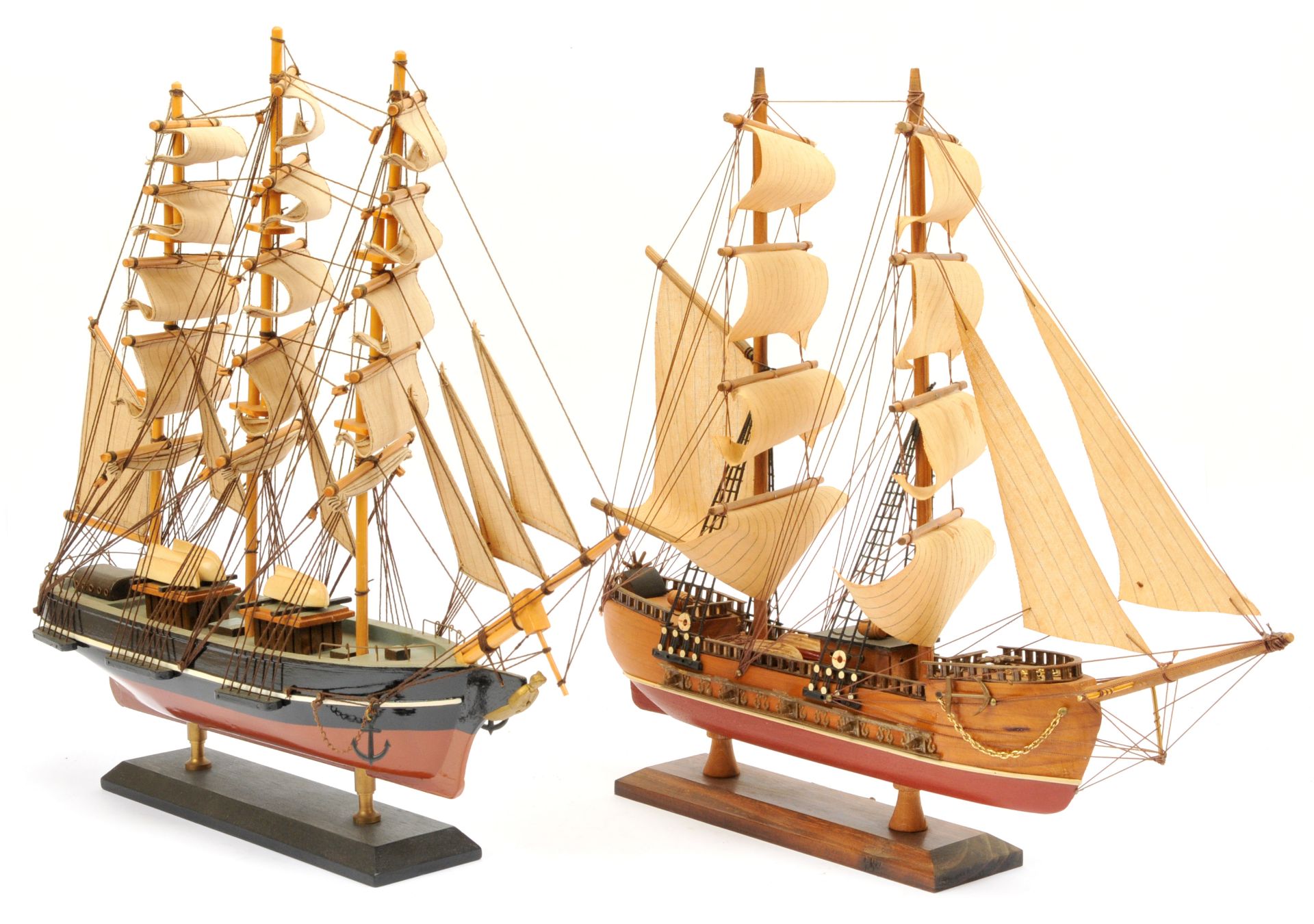Wooden Sail Boats x 5 - Image 3 of 3