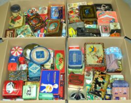 Large quantity of confectionery and soap tins