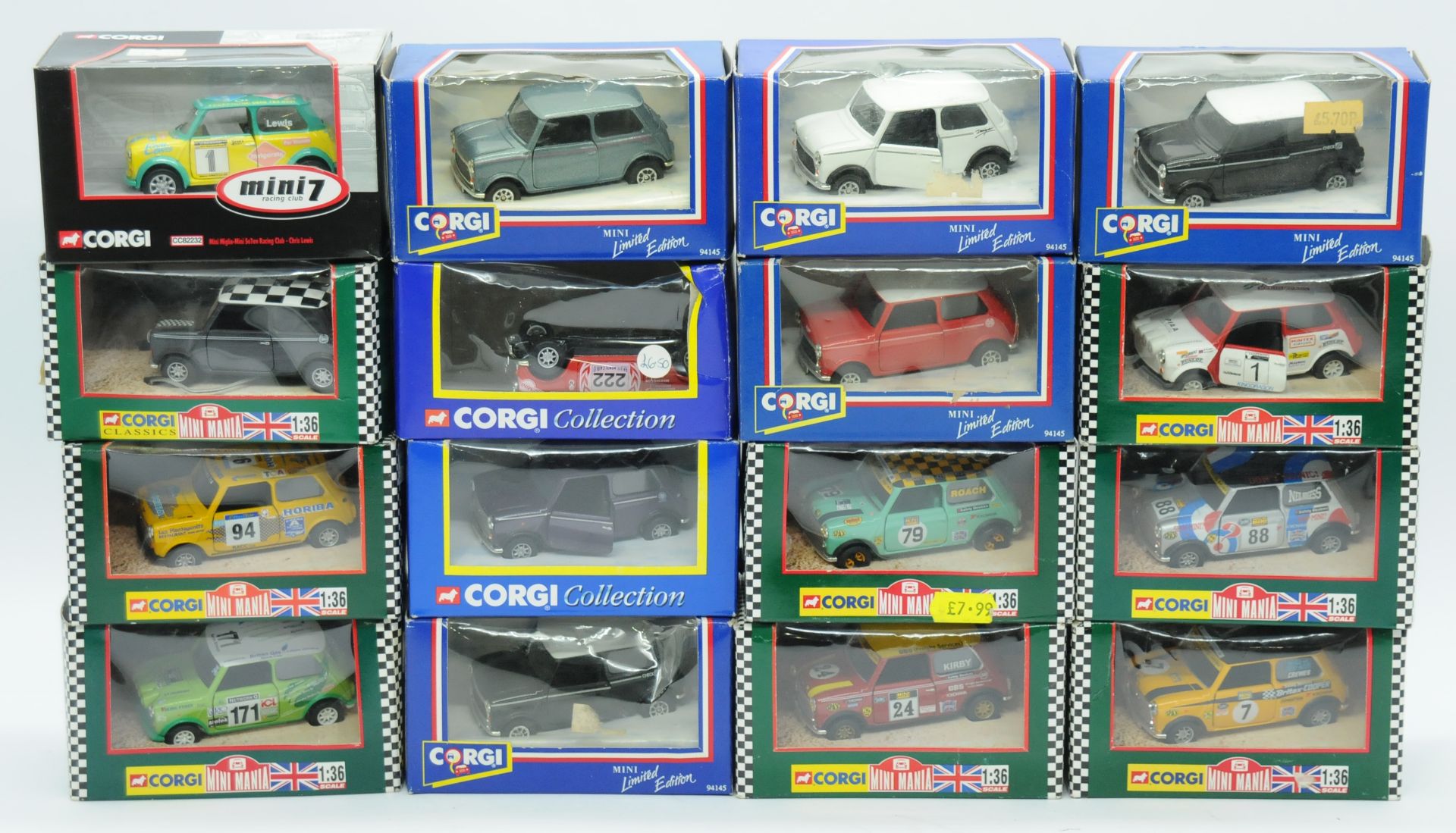 Corgi a boxed group of Mini related cars