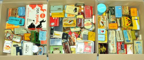 Large quantity of tobacco and smoking related tins