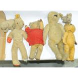 An unboxed group of British made & Similar Bears, Dogs and others