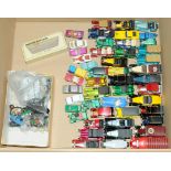 Matchbox & Similar an unboxed group of models along with spare parts