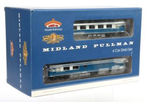 Bachmann 00 Gauge 31-255DC 6-car Nanking blue livery Midland Pullman