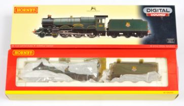 Hornby (China) R2805XS Digital Sound 4-6-2 Loco and Tender BR lined green Castle Class