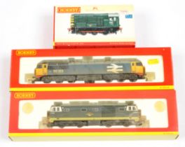 Hornby China group of 3x boxed diesel loco's.