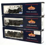 Bachmann 00 Gauge group of BR black steam outline Locomotives