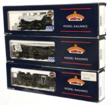 Bachmann 00 Gauge group of BR black steam outline Locomotives