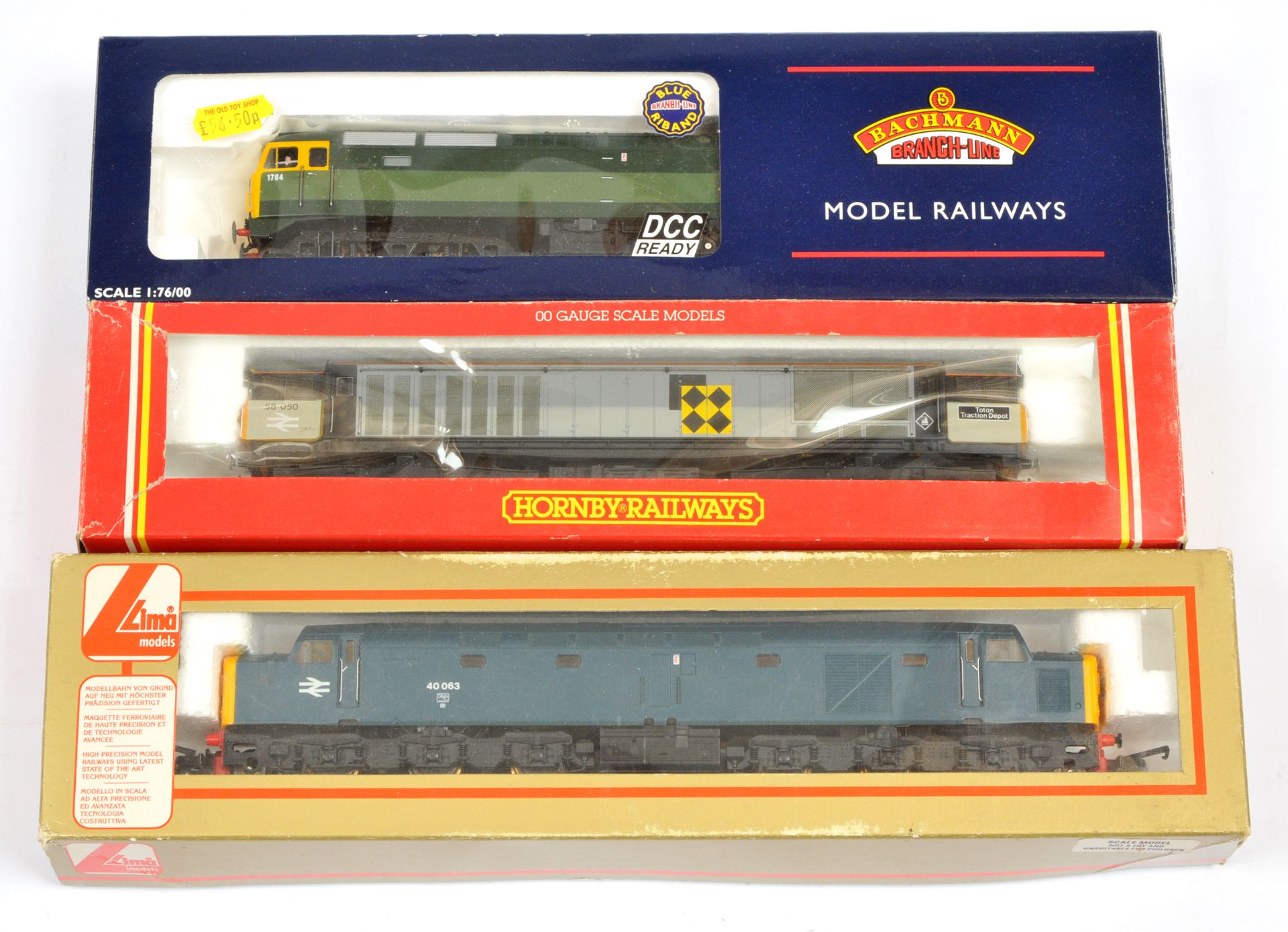Bachmann, Hornby & Lima group of 3x boxed Diesel Locomotives.