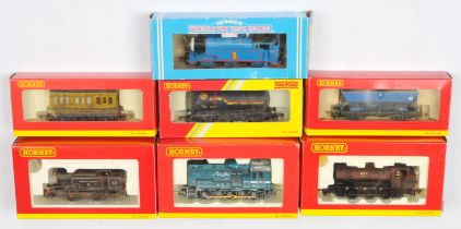 Hornby (GB & China) group of loco's & rolling stock.