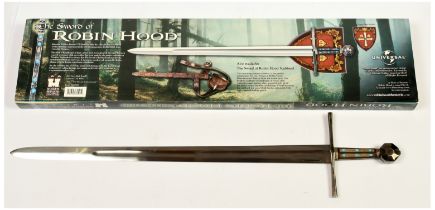 The Sword of Robin Hood (2010) with scabbard and display plate