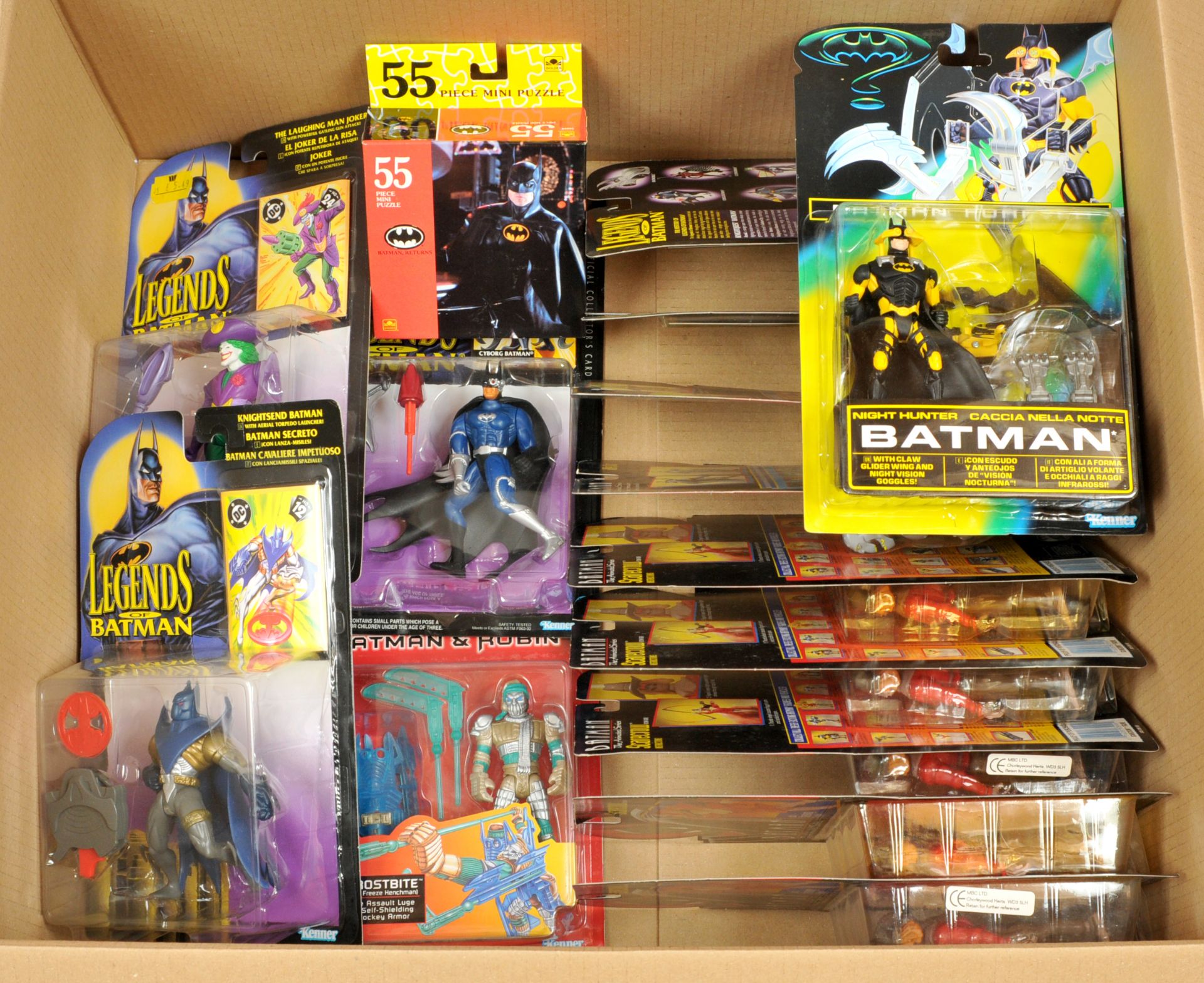 Quantity of Mixed Batman Carded Figures