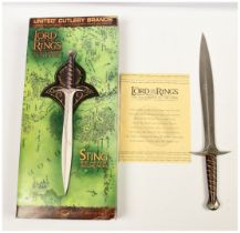 The Lord of the Rings, Bilbo and Frodo Bagging's Sting by United Cutlery