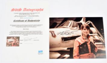 Battlestar Galactica Nicki Clyne autograph, on a 8" x 10" movie still of Nicki Clyne as Cally Tyr...