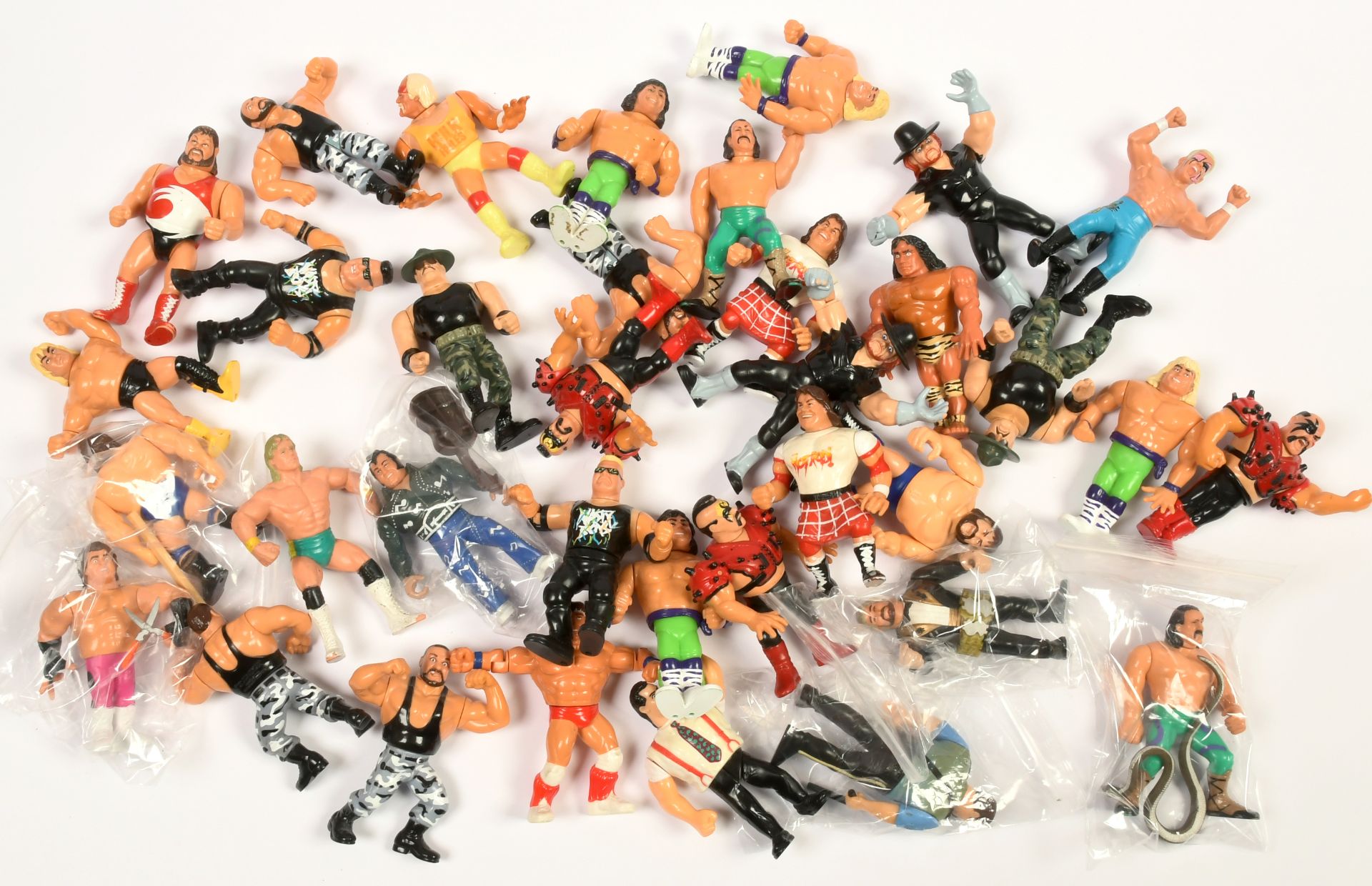 Quantity of loose Hasbro WWF Action Figures