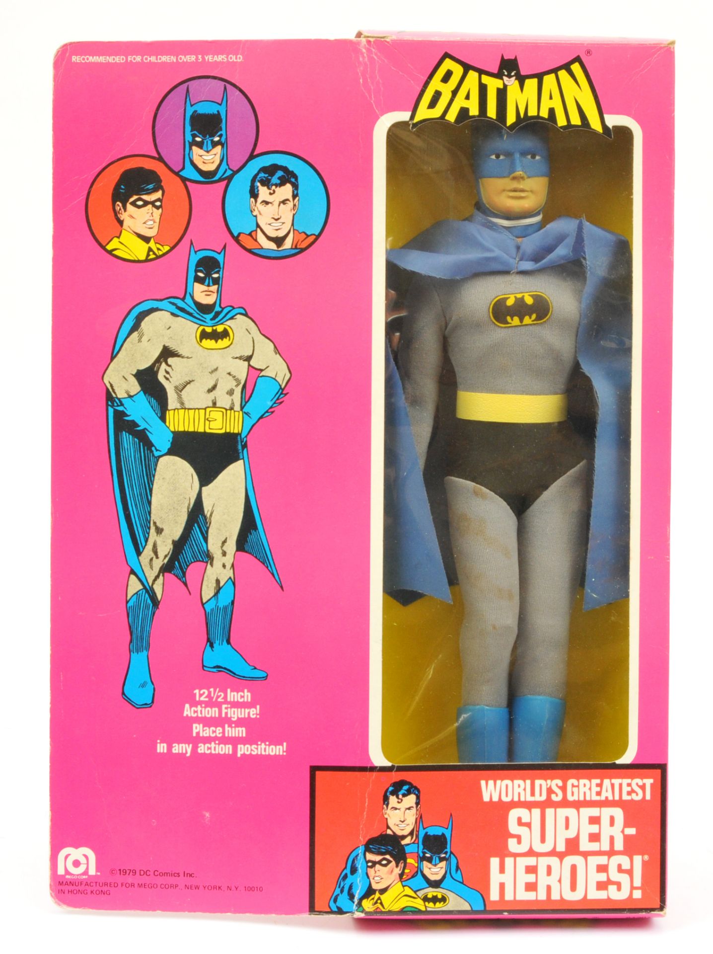 Mego vintage 12 1/2" poseable Batman figure