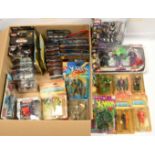 Quantity of Carded and Boxed Super Hero Action Figures x34