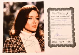 Diana Rigg signed 10x8 photo, with Certificate of Authenticity by Special Signings, UACC registered.