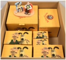 Quantity of Wallace & Gromit Coalport Characters Figurines x7