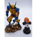 Diamond Select Toys Wolverine Statue 2386 of 2500 & Dawn Bust 907 of 2000