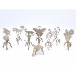 Christopher Royal eight miniature art chairs