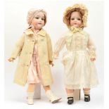 German antique bisque dolls pair