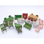 Quantity of mixed metal dollhouse furniture