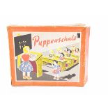 Puppenschule hard plastic and wooden vintage schoolroom