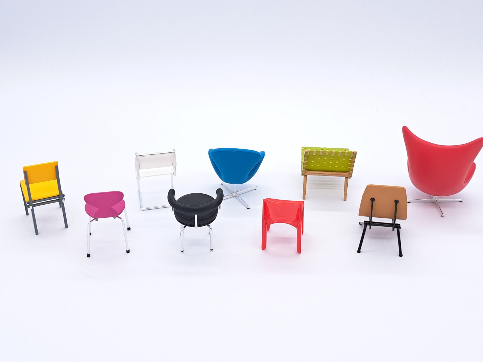 Design Interior Collection Vol. 5 (full set) nine miniature chairs - Image 2 of 3