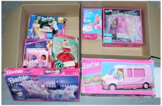 Barbie sets assortment, including Happy Holidays 1994 Barbie