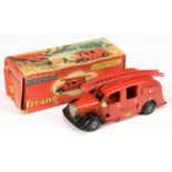 Triang Minic Clockwork 62M Fire Engine - Red including plastic ladders, black, complete with bell