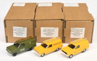 Promod Resin/White Metal A Group Of Bedford HA Vans  (1) "Post office telephones" - Green, (2) Br...