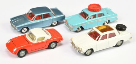 Corgi Toys Group of 4 To Include (1) Austin A60 "Motor School" Car - Light Blue, (2) Rover 2000 s...