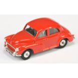 Triang Spot On 289 Moriis Minor 1000 saloon - Red body, Grey interior with black steering wheel, ...